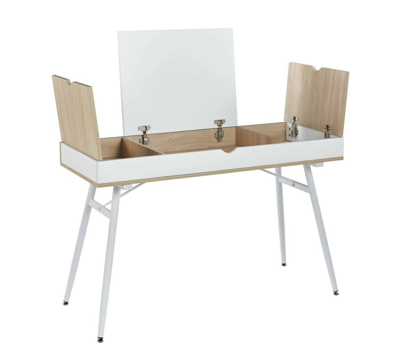 Biurko B16-FX dąb sonoma/białe