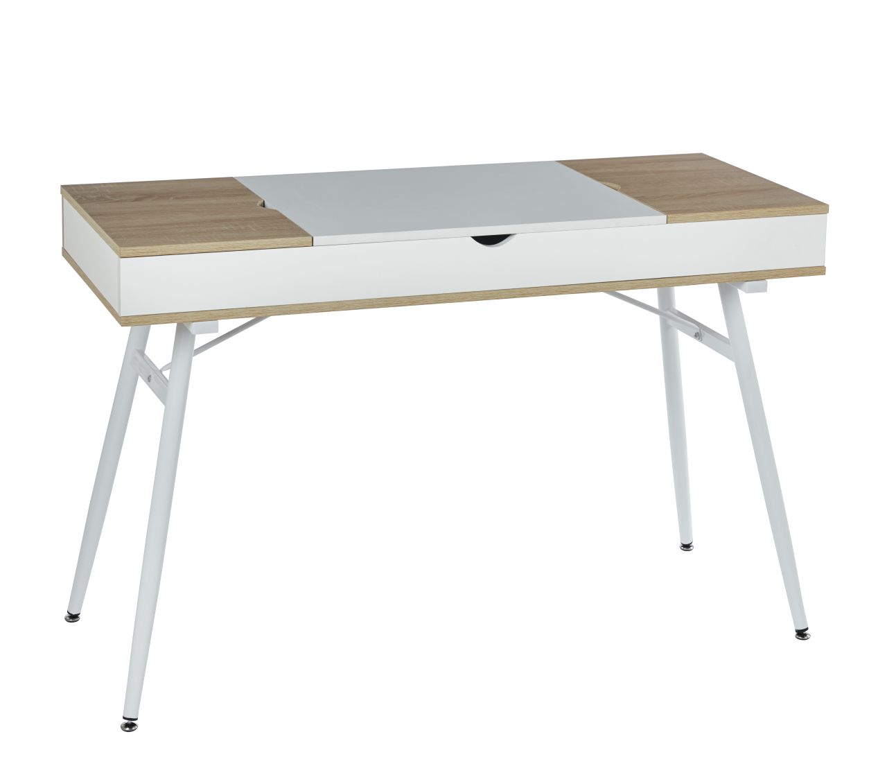 Biurko B16-FX dąb sonoma/białe