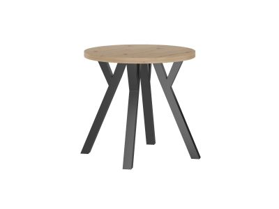 Stół okrągły ST(B80) (dąb artisan + nogi Y) Fi80