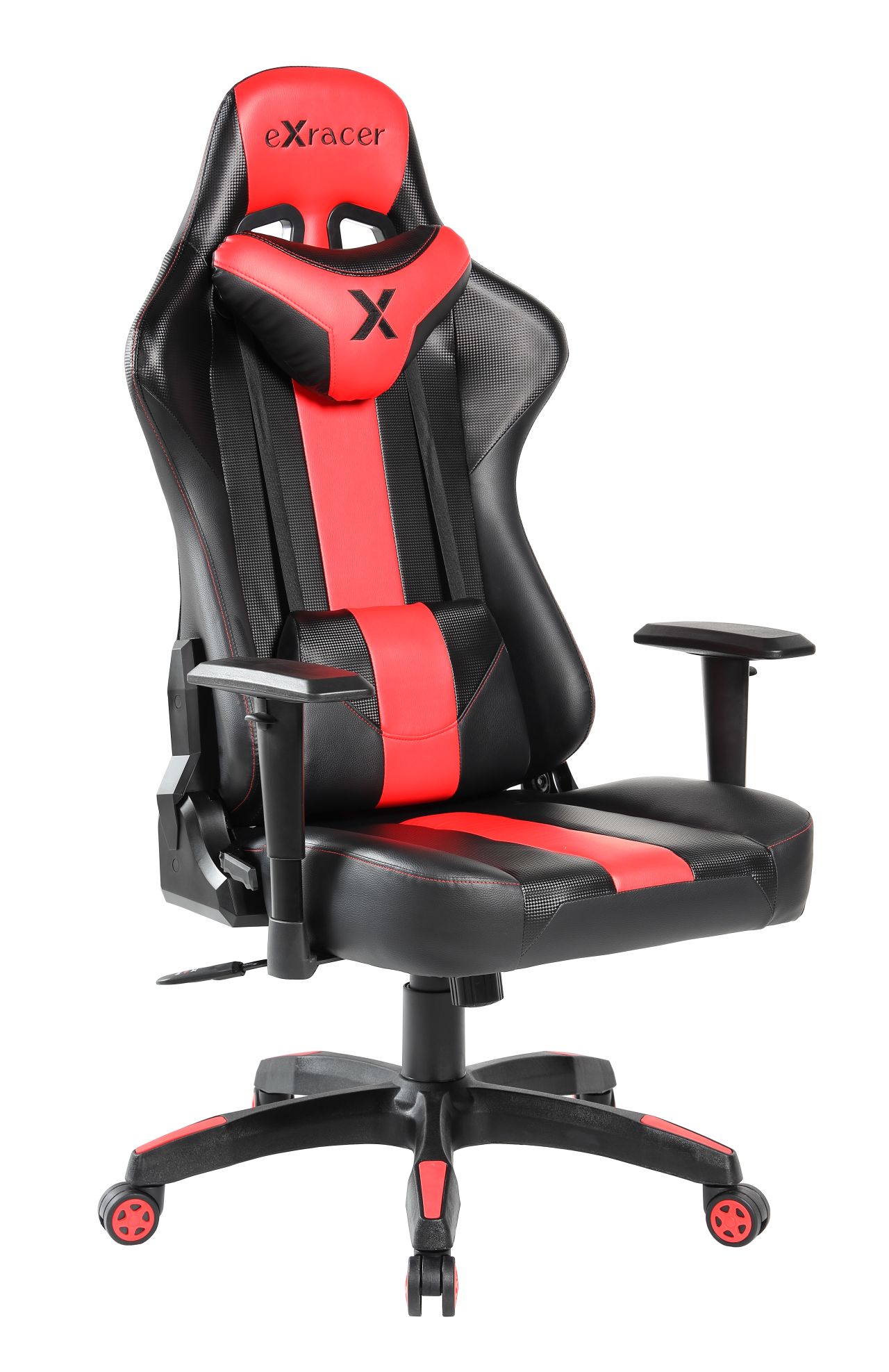 Fotel obrotowy FB20-FX czarno-czerwony