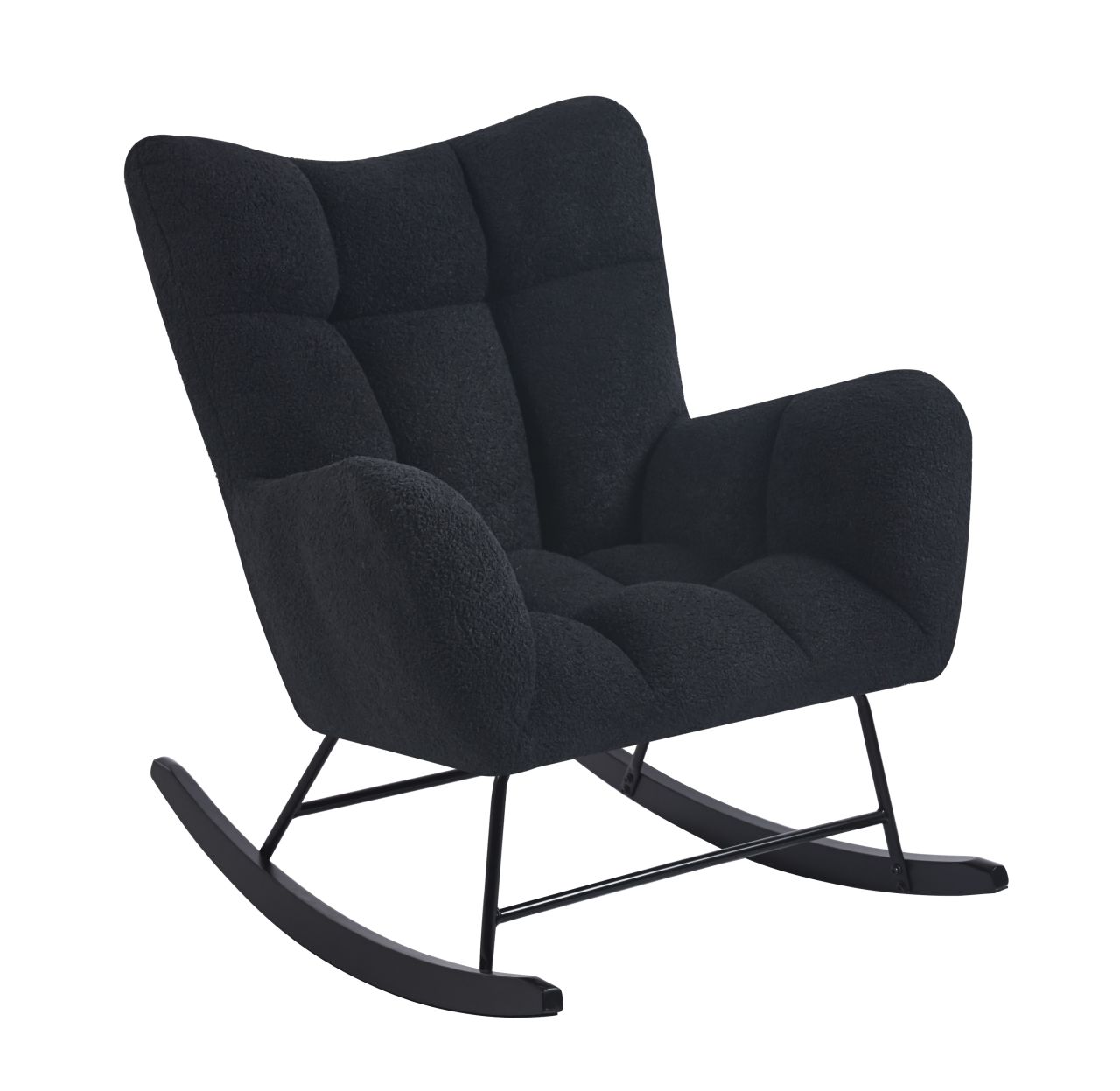 Fotel bujany FR4-FX Teddy czarny