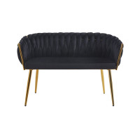 Sofa SF2-FX (G) velvet czarna