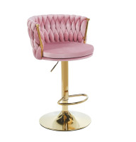 Hoker H4-FX velvet różowy (stelaż złoty)