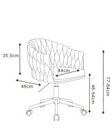 Krzesło obrotowe FB37-FX szare
