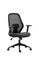 Fotel obrotowy FB23-FX (B) czarno-szary