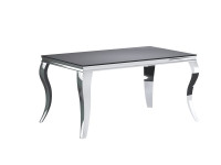 Stół ST18-FX czarny/chrom (150x90)