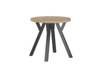 Stół okrągły ST(B80) (dąb artisan + nogi Y) Fi80