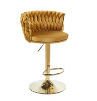 Hoker H4-FX velvet curry (stelaż złoty)