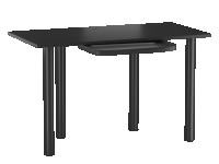 Biurko B3-FX czarne - blat