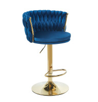 Hoker H4-FX velvet niebieski (stelaż złoty)