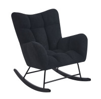 Fotel bujany FR4-FX Teddy czarny