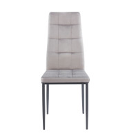 Krzesło K29-FX velvet szare