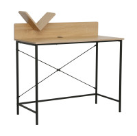 Biurko B12-FX dąb naturalny (stelaż czarny)