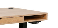 Biurko B13-FX dąb naturalny (elektryczne)