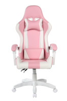 Fotel obrotowy FB18-FX różowo-biały